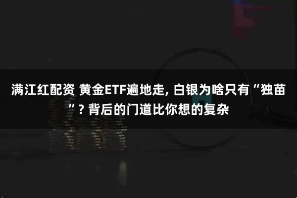 满江红配资 黄金ETF遍地走, 白银为啥只有“独苗”? 背后的门道比你想的复杂